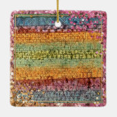 Klee - Boom Nursery sparkle Keramisch Ornament (Achterkant)