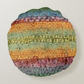 Klee - Boomkwekerij, beroemd schilderij, Rond Kussen (Achterkant)