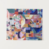 Klee - Burggarten, abstract schilderij Wandkleed (Voorkant (horizontaal))