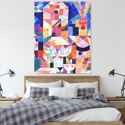 Klee - Burggarten Canvas Afdruk (Insitu (Slaapkamer))