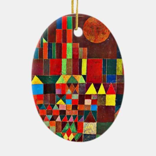 Klee - Castle and Sun, 1928 Keramisch Ornament (Achterkant)