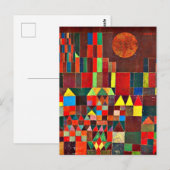 Klee - Castle en Sun Briefkaart (Voorkant / Achterkant)