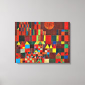 Klee - Castle en Sun Canvas Afdruk (Voorkant)
