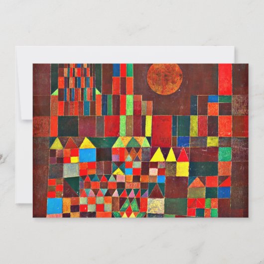 Klee - Castle en Sun Kaart (Voorkant)