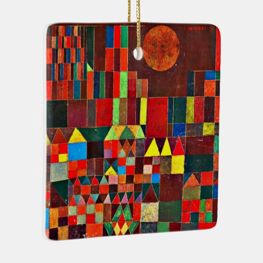 Klee - Castle en Sun Keramisch Ornament (Rechts)