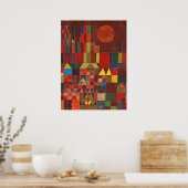 Klee - Castle en Sun Poster (Keuken)