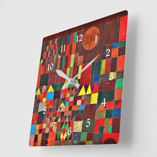 Klee - Castle en Sun Vierkante Klok (Hoek)