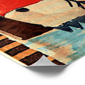 Klee - Castle-landschap met zwarte blikseminslag Poster (Hoek)