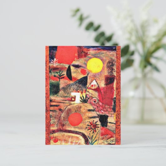 Klee - Ceremonie en Sunset Briefkaart (Staand voorkant)