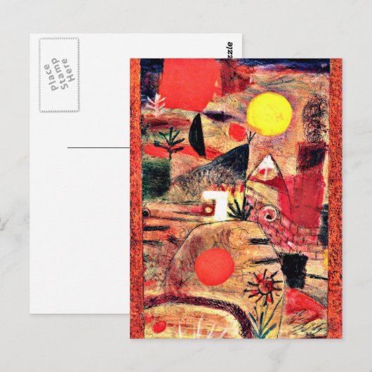 Klee - Ceremonie en Sunset Briefkaart (Voorkant / Achterkant)