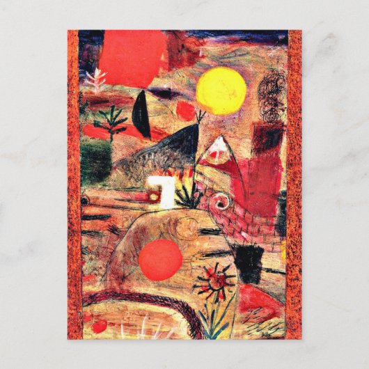 Klee - Ceremonie en Sunset Briefkaart (Voorkant)