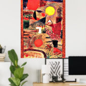 Klee - Ceremonie en Sunset Poster (Thuiskantoor)