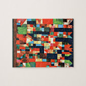 Klee - City Afbeelding met rood en groen Legpuzzel (Horizontaal)