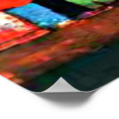 Klee - City Afbeelding met rood en groen Poster (Hoek)