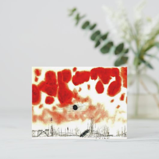 Klee - Clouds over Bor, Briefkaart (Staand voorkant)