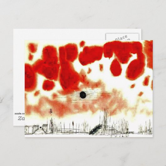 Klee - Clouds over Bor Briefkaart (Voorkant / Achterkant)