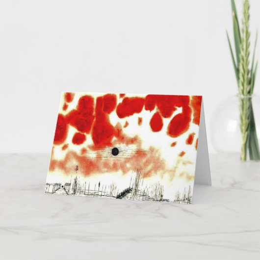 Klee - Clouds over Bor, Kaart (Voorkant)