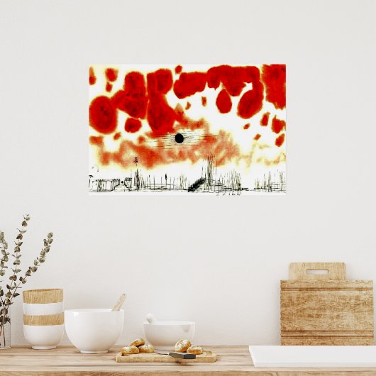 Klee - Clouds over Bor Poster (Keuken)