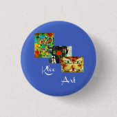 Klee collage art ronde button 3,2 cm (Voorkant)
