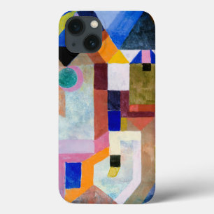 Klee - Colorful Architecture, beroemde kunst, Otte Case-Mate iPhone Case