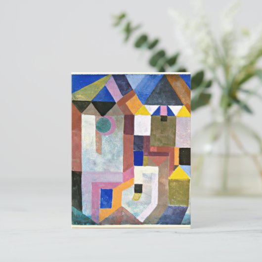 Klee - Colorful Architecture Briefkaart (Staand voorkant)