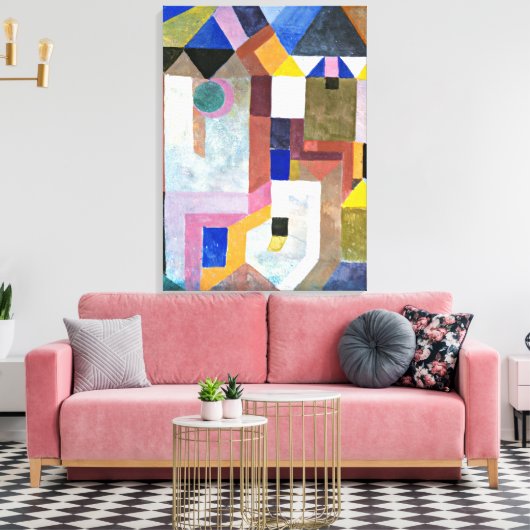 Klee - Colorful Architecture Canvas Afdruk (Insitu (Woonkamer))