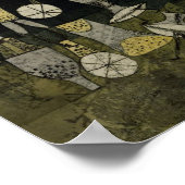 Klee - Comedy, abstract kunstwerk, Poster (Hoek)