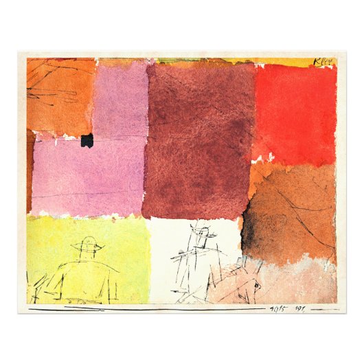 Klee - Compositie met figuren, Foto Afdruk (Voorkant)