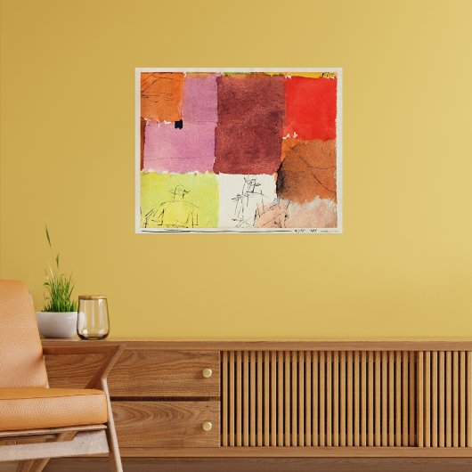 Klee - Compositie met figuren, Poster (Woonkamer 2)