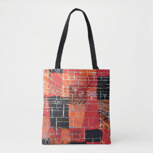 Klee - Configuratie, abstracte kunst. Tote Bag