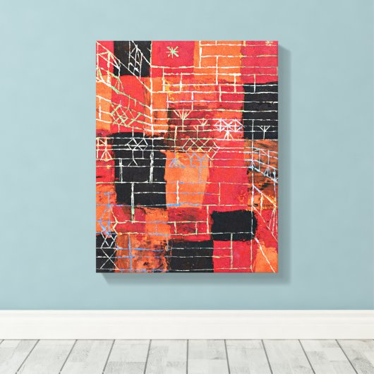 Klee - Configuratieperspectief Canvas Afdruk (Insitu (Houten vloer))