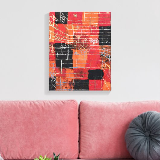 Klee - Configuratieperspectief Canvas Afdruk (Insitu (Woonkamer))