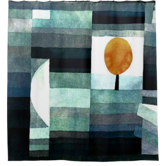 Klee - De boodschapper van de herfst Douchegordijn (Voorkant)