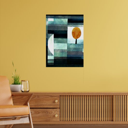 Klee - De boodschapper van de herfst Poster (Woonkamer 2)