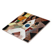 Klee - De kapel, Paul Klee schilderij Tegeltje (Zijkant)
