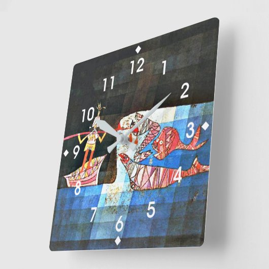 Klee - De Zeeman Vierkante Klok (Hoek)