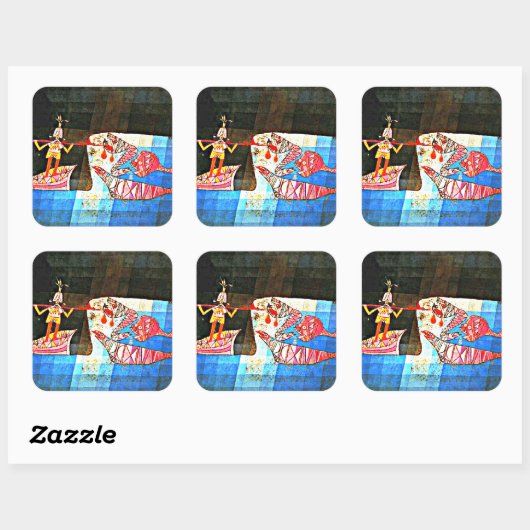 Klee - De Zeeman, Vierkante Sticker (Vel)