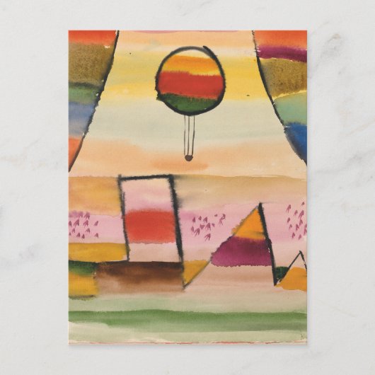 Klee - Der Ballon im Fenster Briefkaart (Voorkant)