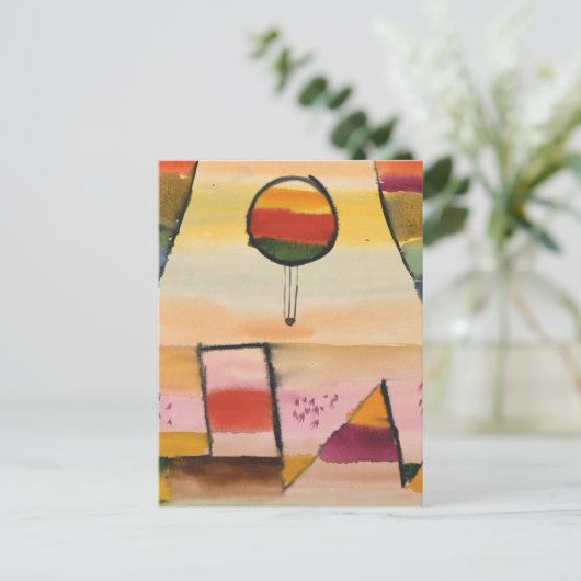 Klee - Der Ballon im Fenster Feestdagenkaart (Staand voorkant)