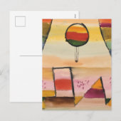 Klee - Der Ballon im Fenster Feestdagenkaart (Voorkant / Achterkant)