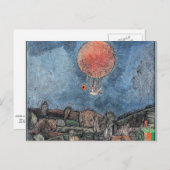 Klee - Der Luftballoon, abstract kunstwerk Briefkaart (Voorkant / Achterkant)