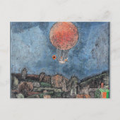 Klee - Der Luftballoon, abstract kunstwerk Briefkaart (Voorkant)