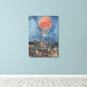 Klee - Der Luftballoon, abstract kunstwerk Canvas Afdruk (Insitu (Houten vloer))