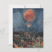 Klee - Der Luftballoon, beroemd schilderij Kaart (Voorkant)