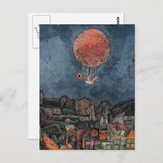 Klee - Der Luftballoon Briefkaart (Voorkant / Achterkant)