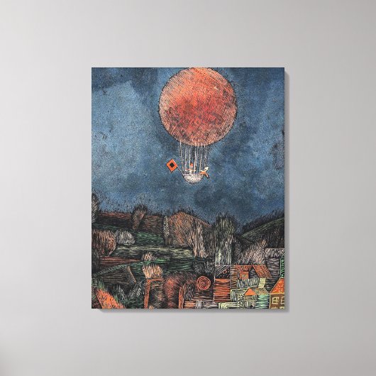 Klee - Der Luftballoon Canvas Afdruk (Voorkant)