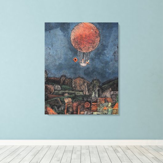 Klee - Der Luftballoon Canvas Afdruk (Insitu (Houten vloer))