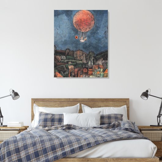 Klee - Der Luftballoon Canvas Afdruk (Insitu (Slaapkamer))