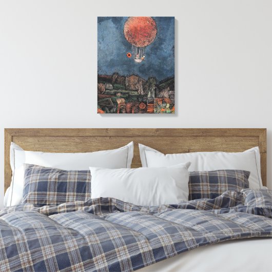 Klee - Der Luftballoon Canvas Afdruk (Insitu (Slaapkamer))