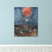 Klee - Der Luftballoon Canvas Afdruk (Insitu (Houten vloer))